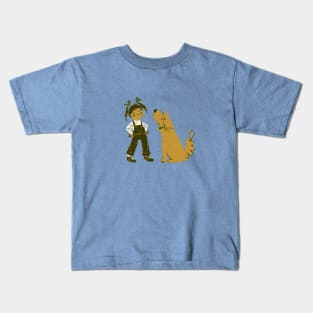 A Girl & Her Dog Kids T-Shirt